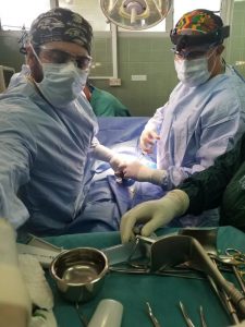 Dr. Bargman in operation theatre